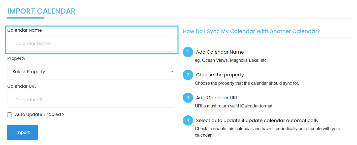 How to sync calendar Home Owners at Ocean Lakes